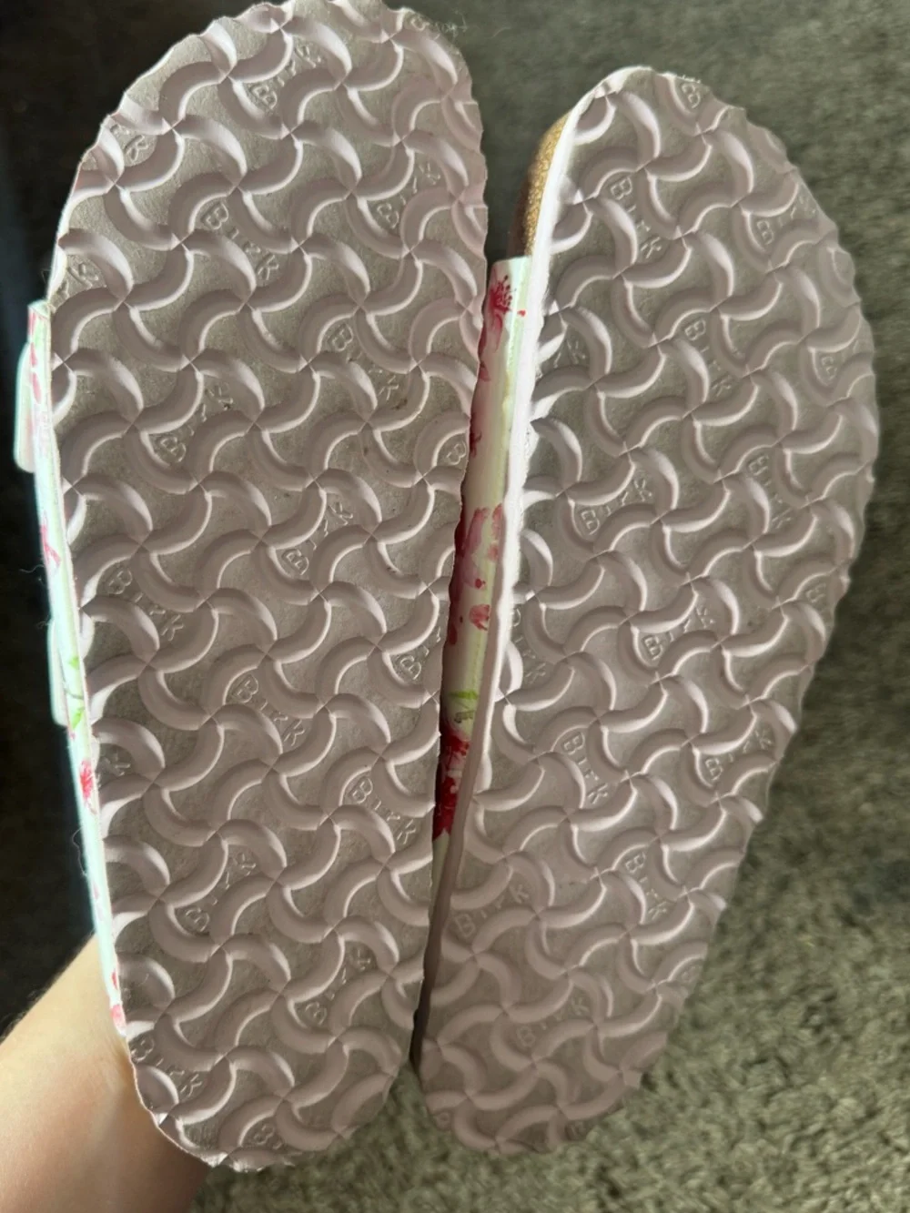 Birkenstock Pink Floral Sandals - Picture 2 of 3